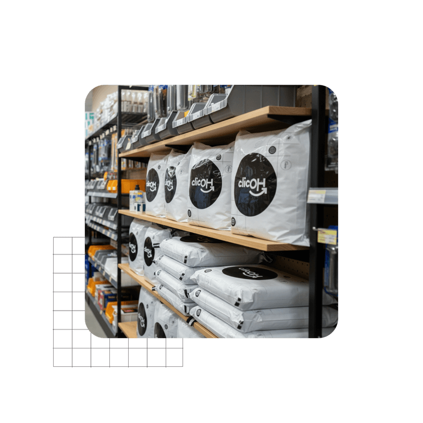 Low investment: you only need a secure space and connectivity to use clicOH's system.